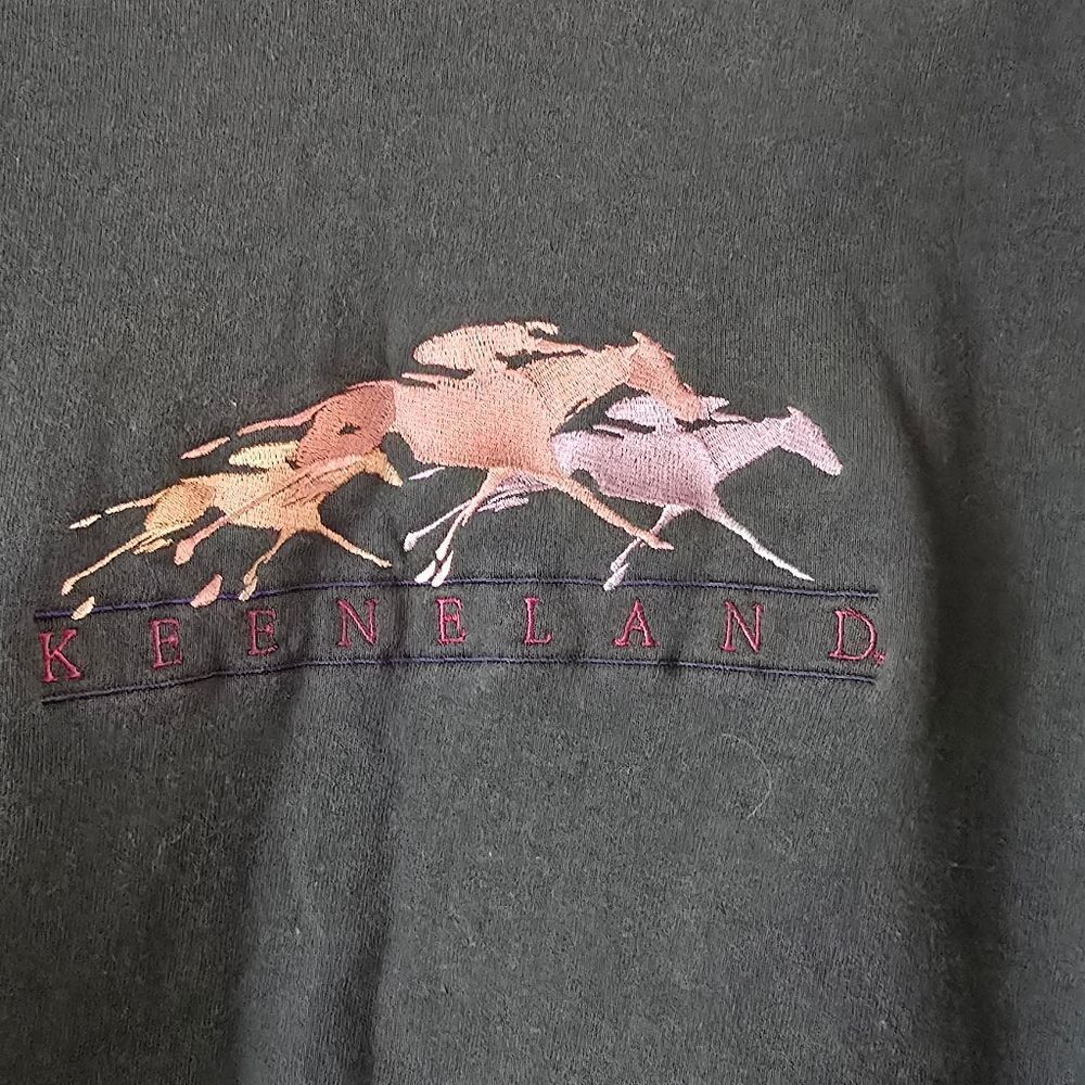Y2K Cheyenne River Women's Vintage Green Sweater Size L Horse - Picture 6 of 7